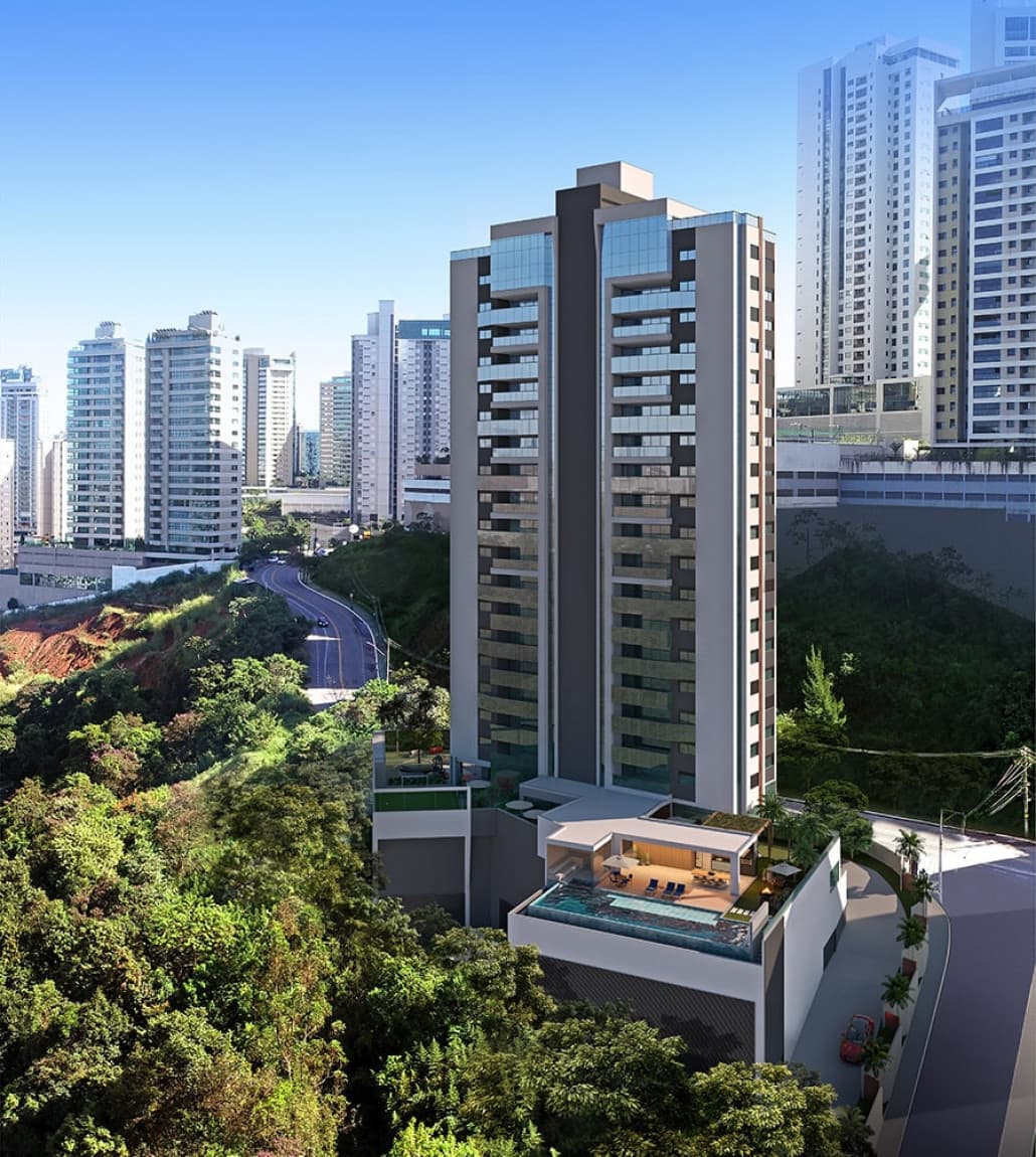 Apartamento no Vila da Serra com 4 quartos na planta.